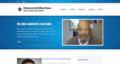 Desktop Screenshot of advancedartificialeyes.com